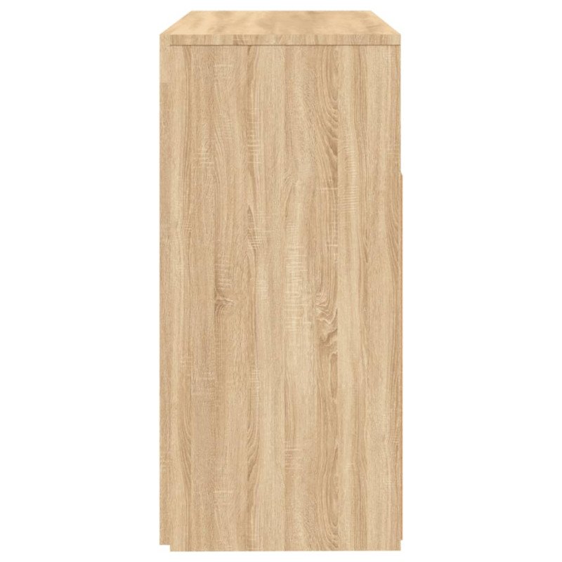 vidaXL Komoda s LED svetlami dub sonoma 80x35x75 cm