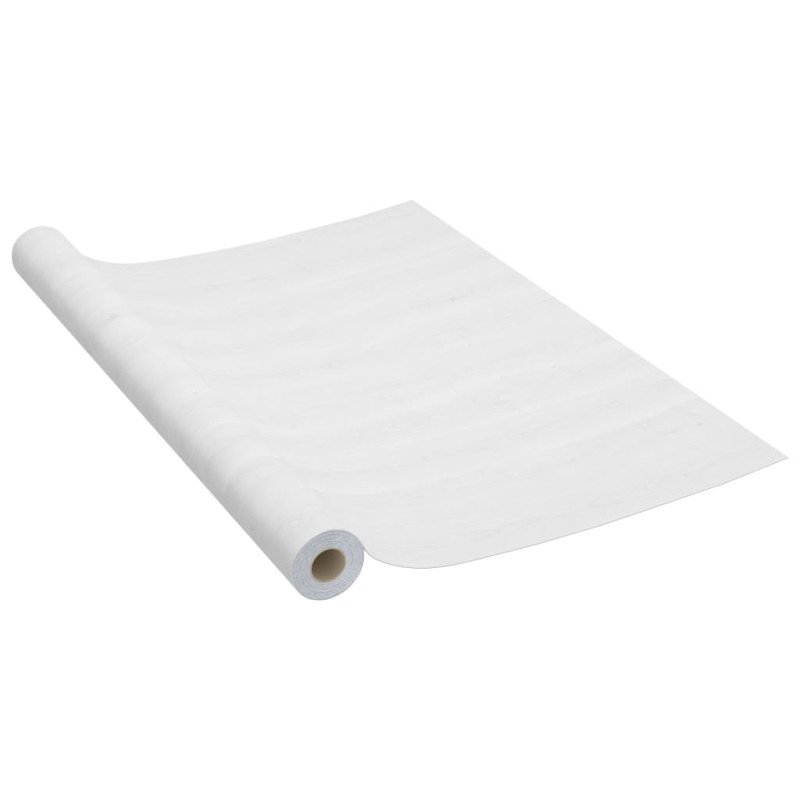 vidaXL Samolepiace tapety na dvere 4 ks, biele drevo 210x90 cm, PVC