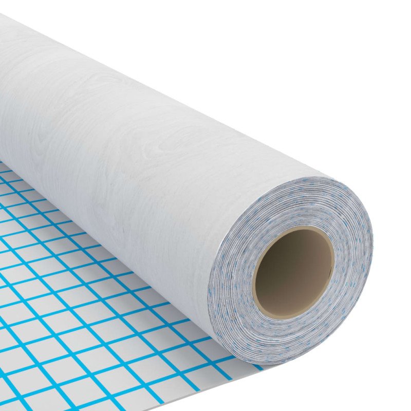 vidaXL Samolepiace tapety na dvere 4 ks, biele drevo 210x90 cm, PVC