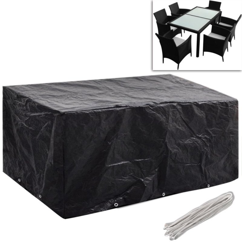vidaXL Obaly na záhradný nábytok pre 6 osôb 2 ks 240x140 cm, 10 očiek