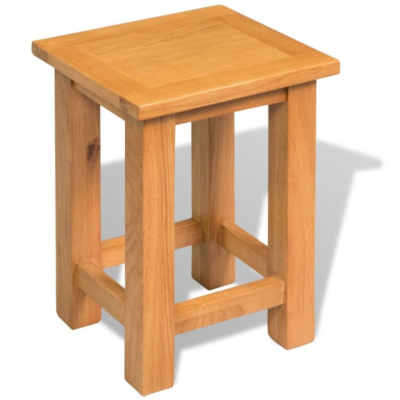 vidaXL Koncové stolíky 2 ks 27x24x37 cm dubový masív