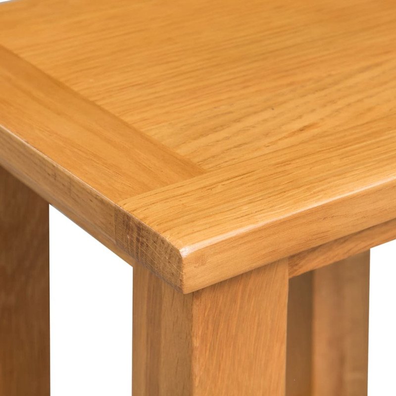 vidaXL Koncové stolíky 2 ks 27x24x37 cm dubový masív
