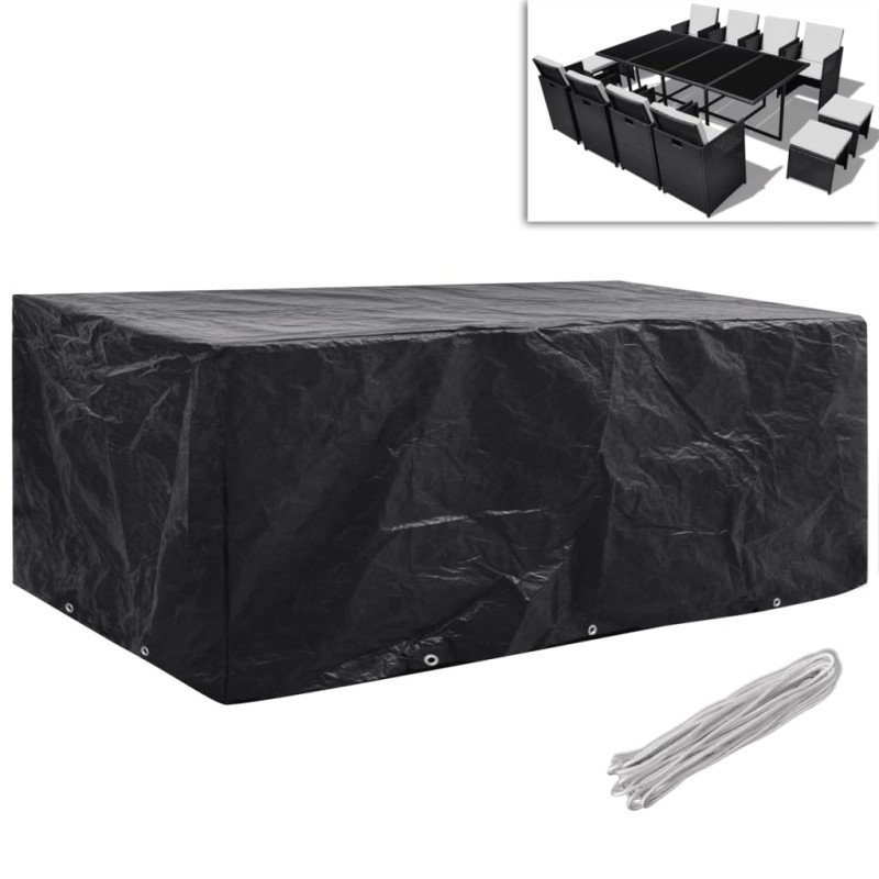 vidaXL Obaly na záhradný nábytok pre 8 osôb 2 ks 229x113 cm, 10 očiek