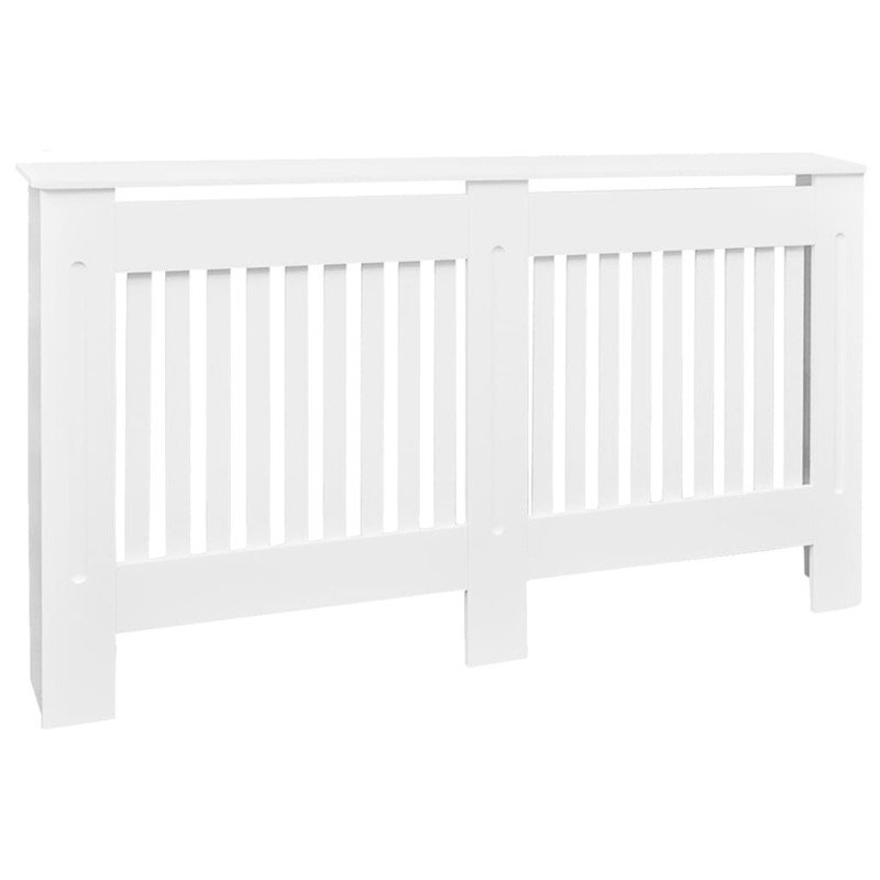 Biely kryt na radiátor z MDF 152 cm