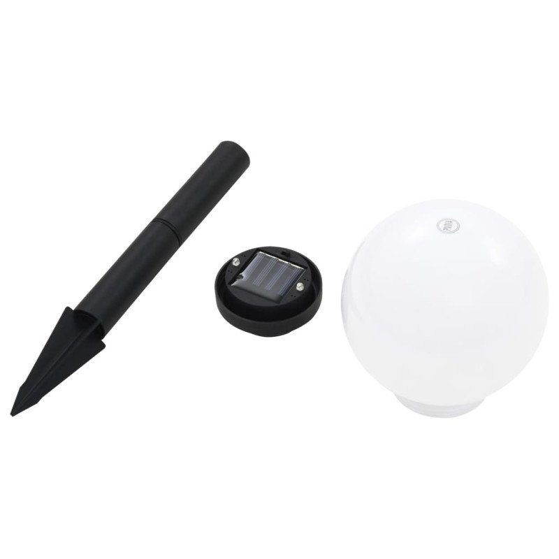 vidaXL Vonkajšie solárne lampy 6 ks 20 cm LED guľové RGB