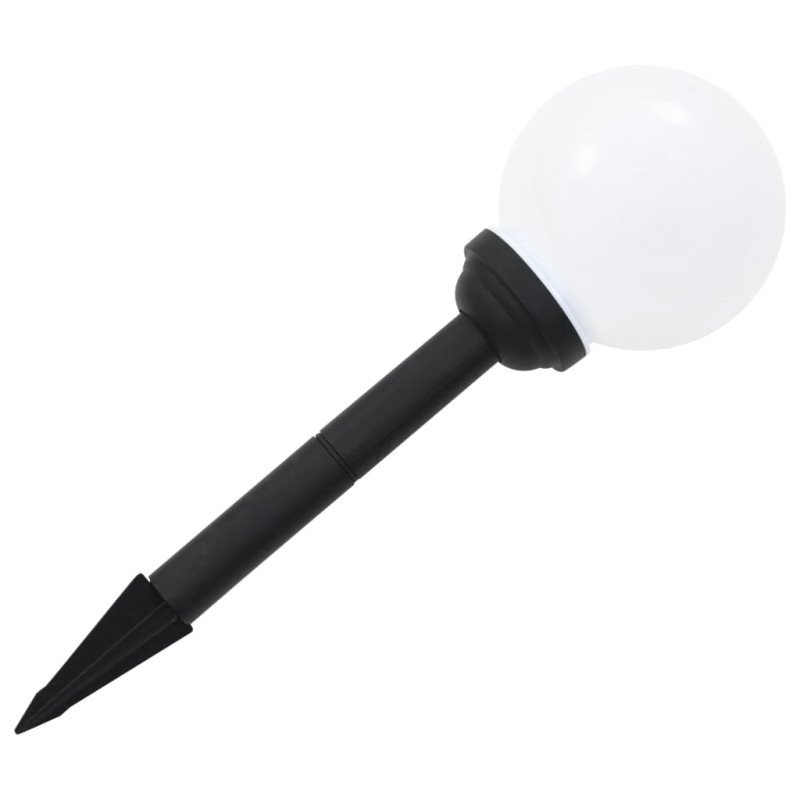 vidaXL Vonkajšie solárne lampy 6 ks 20 cm LED guľové RGB
