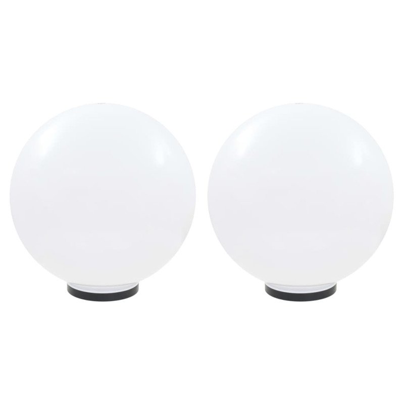 vidaXL LED lampy v tvare gule 2 ks 50 cm PMMA