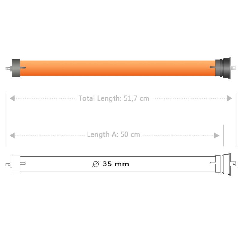 vidaXL Trubkové motory 3 ks 10 Nm
