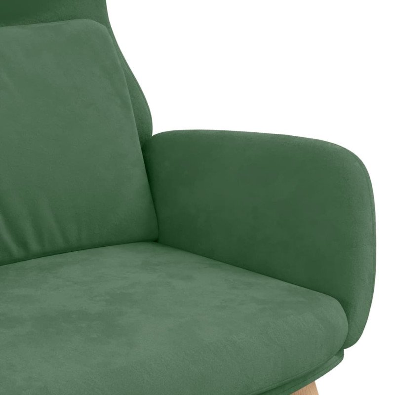 vidaXL Relaxačné kreslo bledozelené zamatové