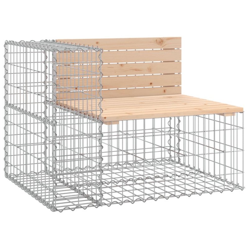 vidaXL Záhradná lavica gabiónový dizajn 184x71x65,5 masívna borovica