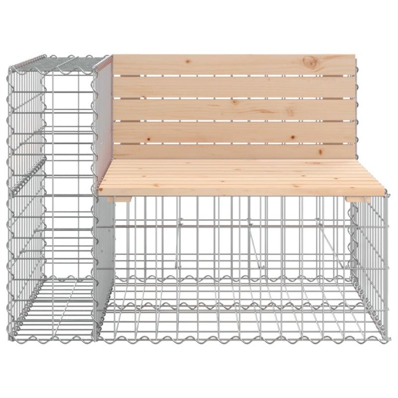 vidaXL Záhradná lavica gabiónový dizajn 184x71x65,5 masívna borovica
