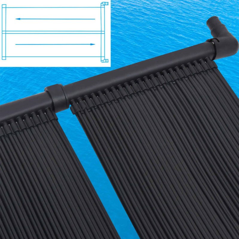 vidaXL Solárny panel na ohrev vody v bazéne 2 ks 80x310 cm