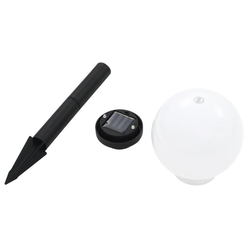 vidaXL Vonkajšie solárne lampy 4 ks 15 cm LED guľové RGB