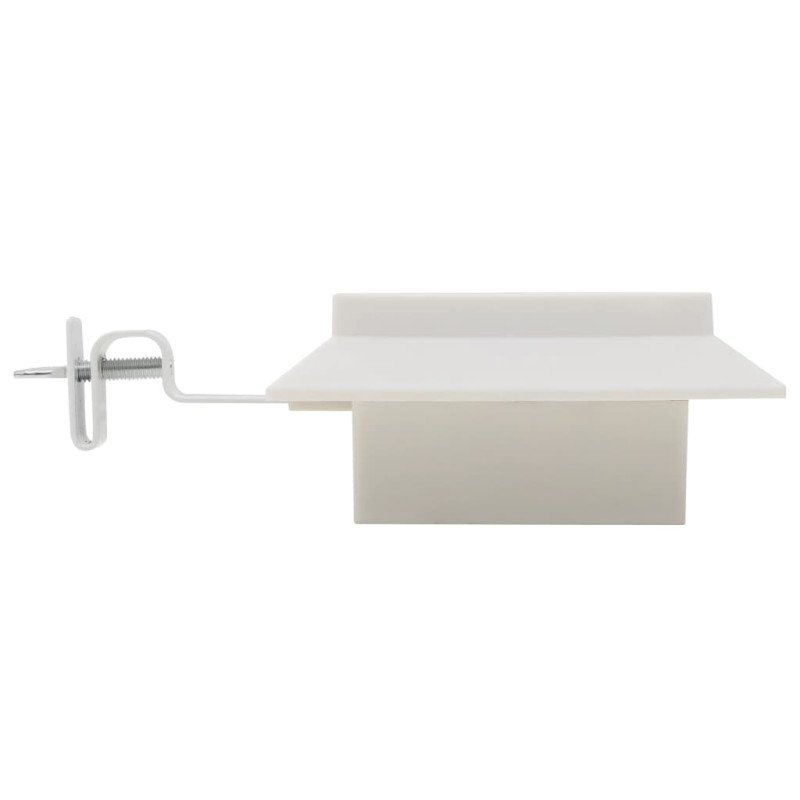 vidaXL Vonkajšie solárne svietidlá 6 ks biele 12 cm LED štvorcové