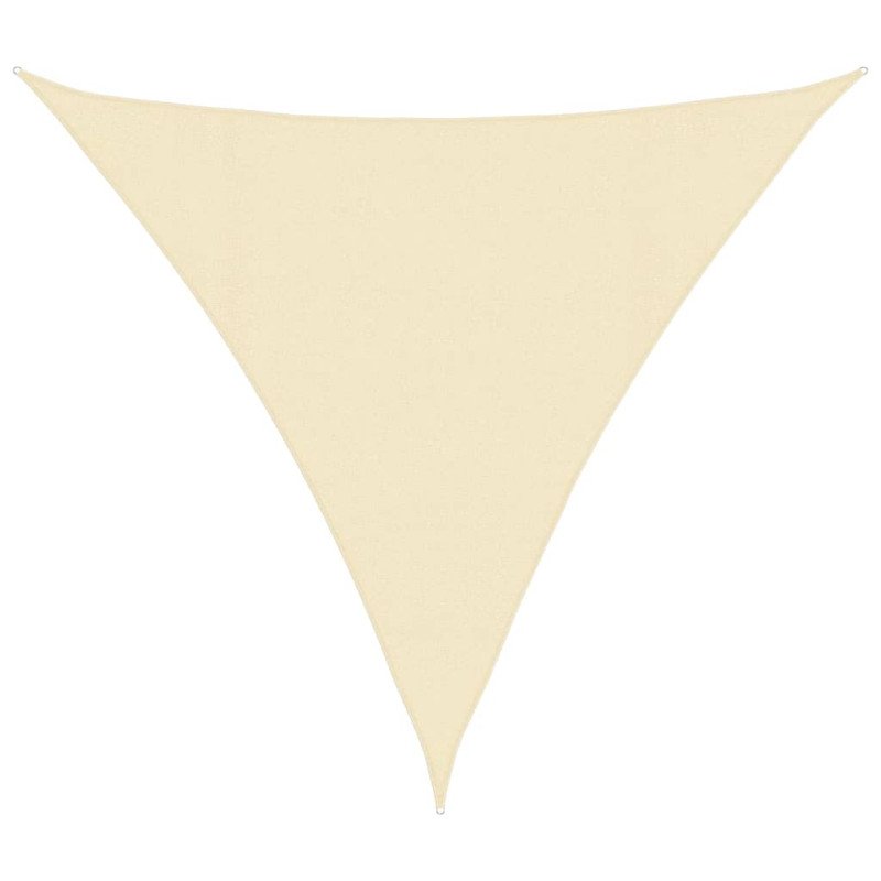 vidaXL Tieniaca plachta 160 g/m² krémová 4,5x4,5x4,5 m HDPE