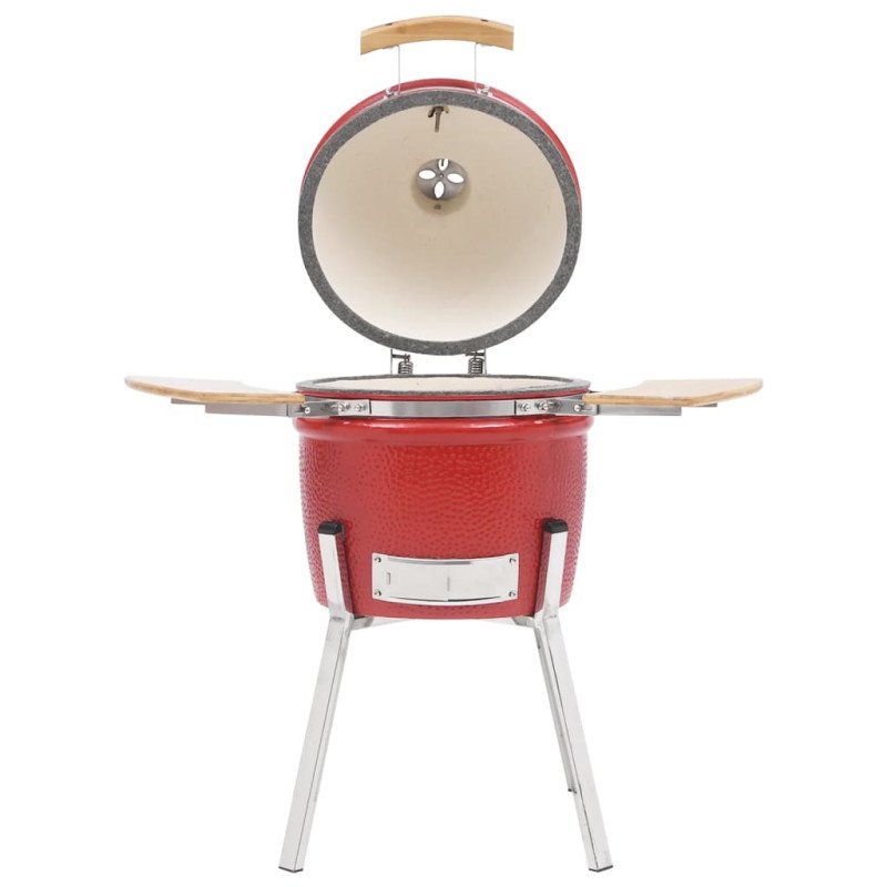 vidaXL Kamado gril s udiarňou keramika 81 cm