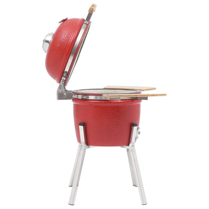 vidaXL Kamado gril s udiarňou keramika 81 cm