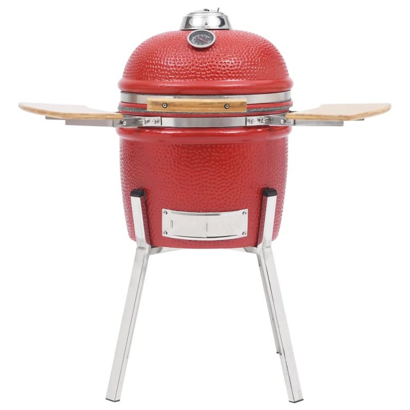 vidaXL Kamado gril s udiarňou keramika 81 cm