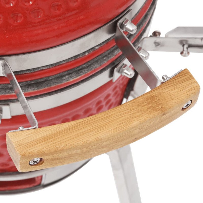 vidaXL Kamado gril s udiarňou keramika 81 cm