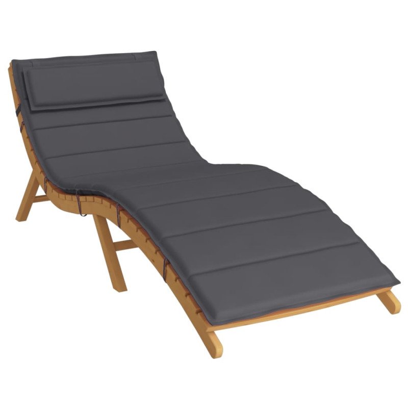 vidaXL Podložka na ležadlo antracitová 180x60x3 cm oxfordská látka