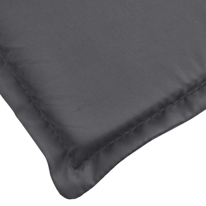 vidaXL Podložka na ležadlo antracitová 180x60x3 cm oxfordská látka