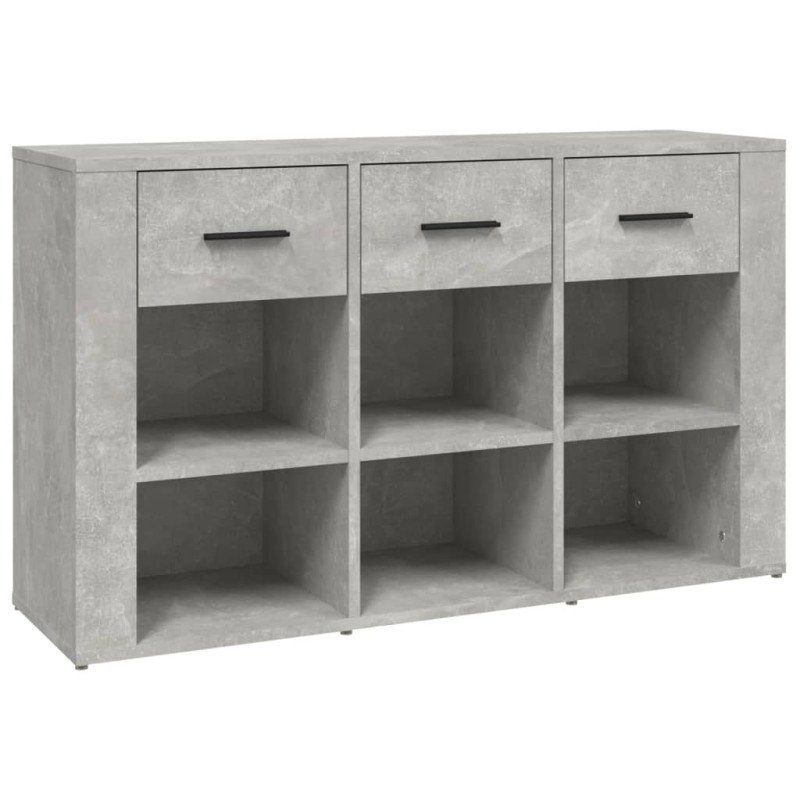 vidaXL Komoda betónovosivá 100x30x59,5 cm spracované drevo