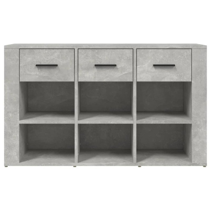 vidaXL Komoda betónovosivá 100x30x59,5 cm spracované drevo