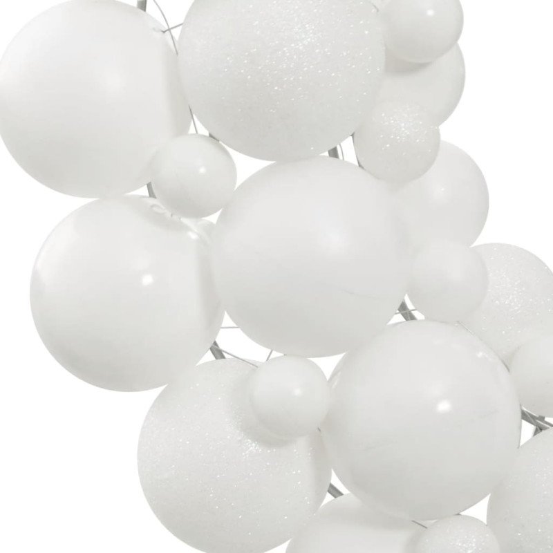vidaXL Vianočný veniec biely 45 cm polystyrén