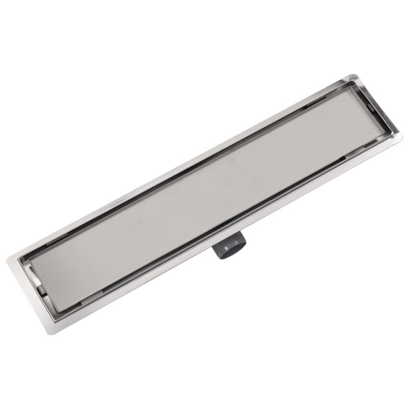 vidaXL Rovný sprchový odtok, 630x140 mm, nerezová oceľ