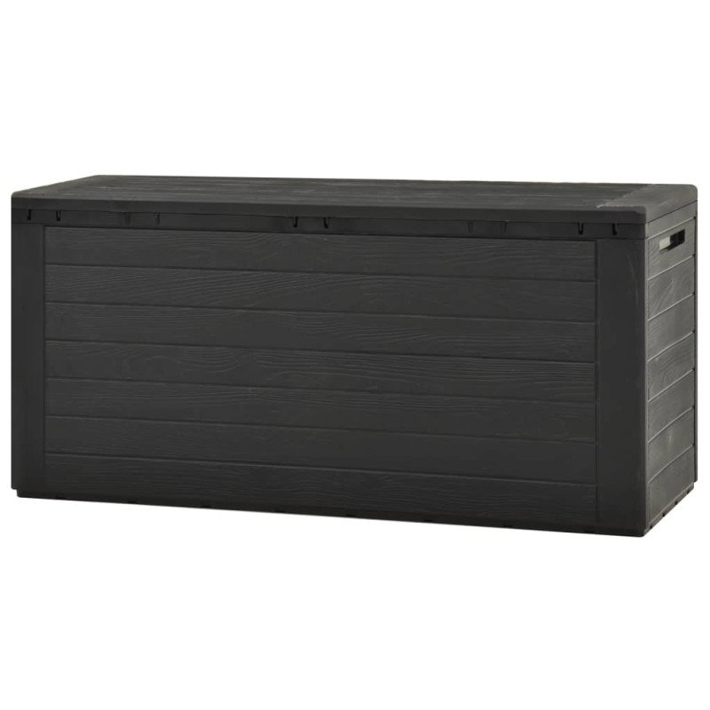 vidaXL Záhradný úložný box antracitový 116x44x55 cm