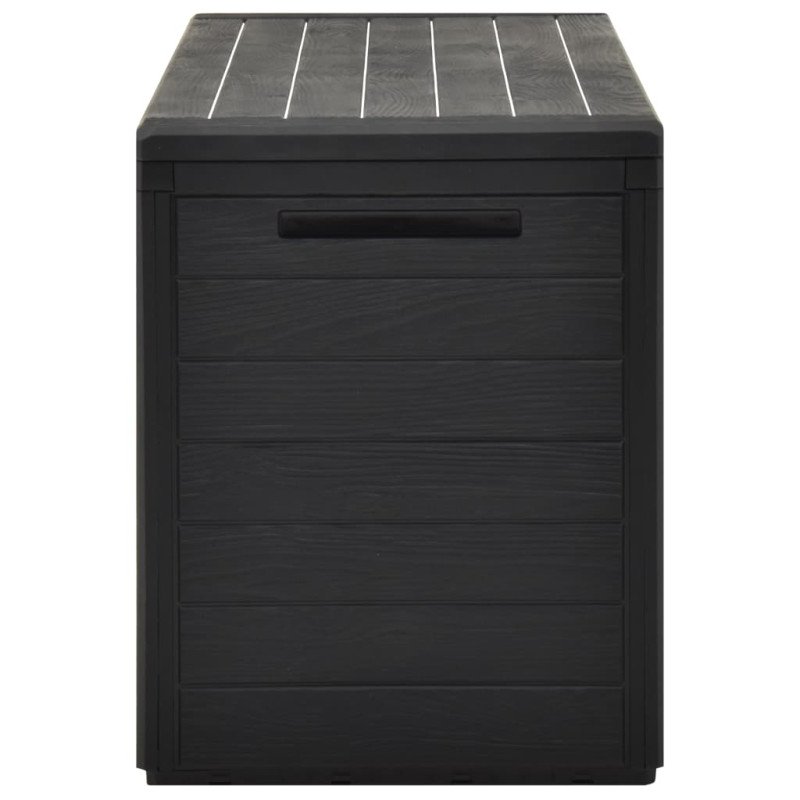 vidaXL Záhradný úložný box antracitový 116x44x55 cm