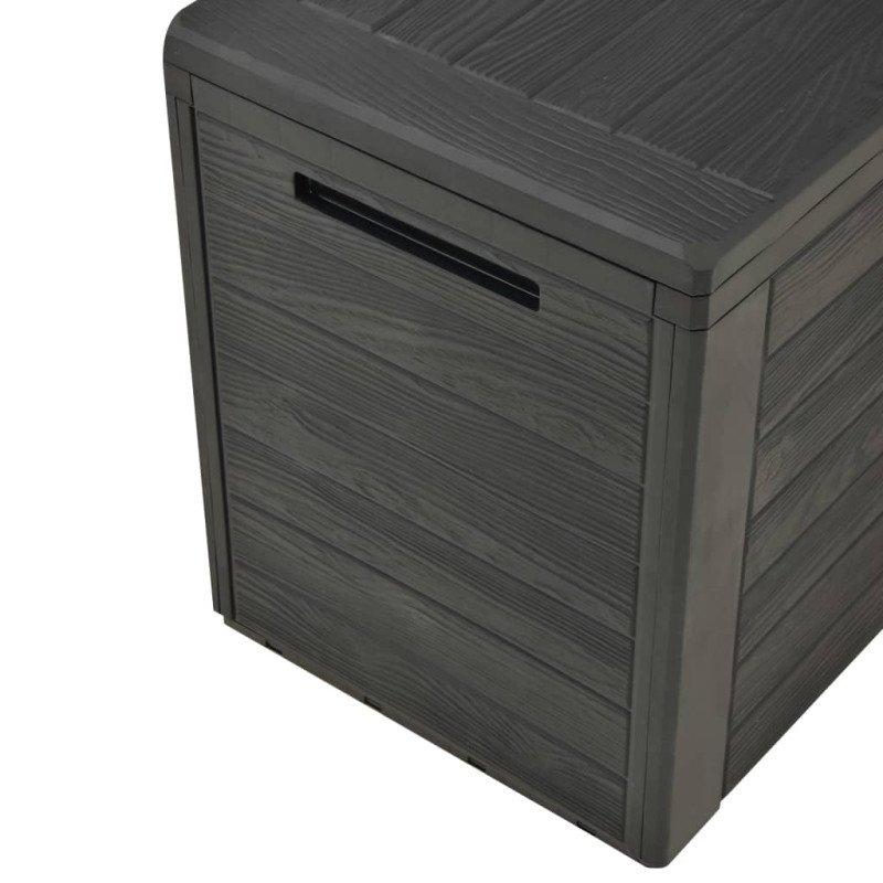 vidaXL Záhradný úložný box antracitový 116x44x55 cm