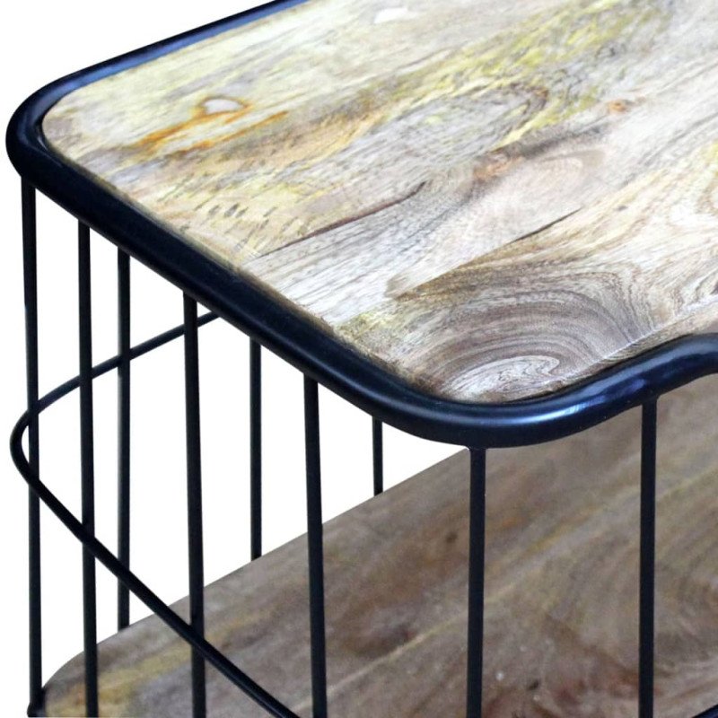 VidaXL TV stolík z masívneho mangového dreva, 100x40x45 cm