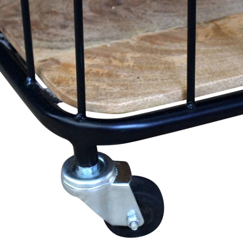 VidaXL TV stolík z masívneho mangového dreva, 100x40x45 cm