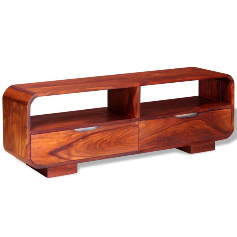 vidaXL TV stolík z masívneho sheeshamového dreva, 116x30x40 cm