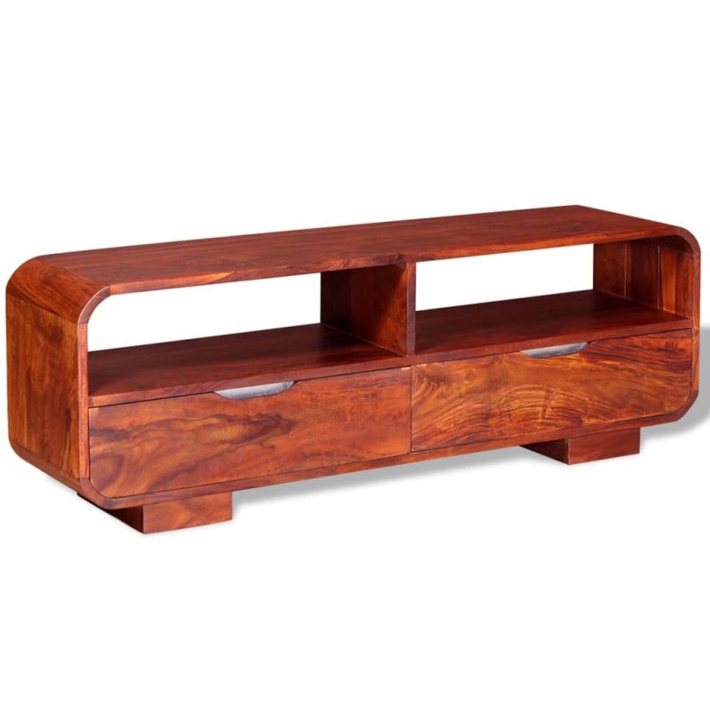 vidaXL TV stolík z masívneho sheeshamového dreva, 116x30x40 cm