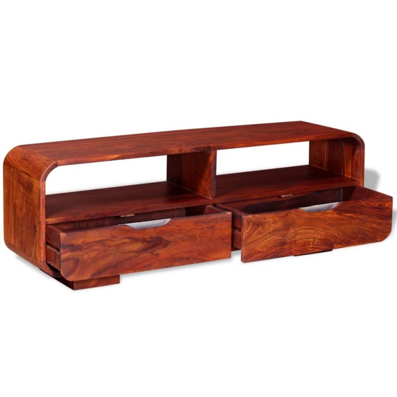 vidaXL TV stolík z masívneho sheeshamového dreva, 116x30x40 cm