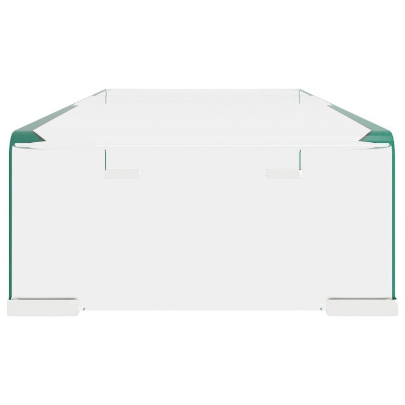 vidaXL TV stojan/stojan pod monitor z priehľadného skla, 60x25x11 cm
