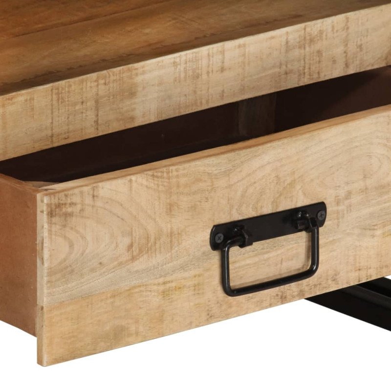 vidaXL TV skrinka 100x30x45 cm, mangový masív