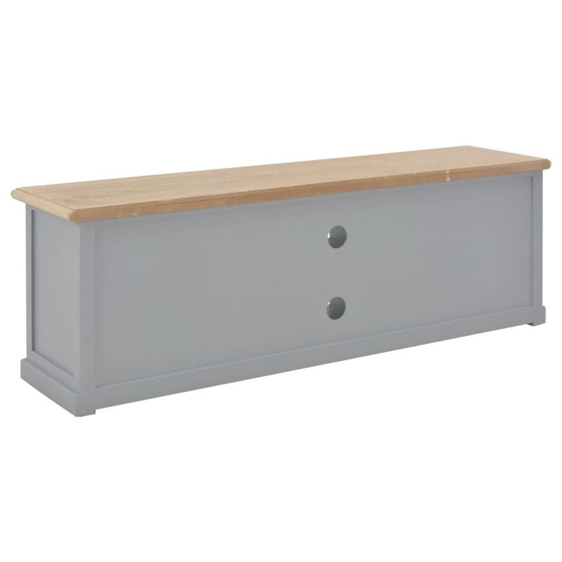 vidaXL TV stolík sivý 120x30x40 cm drevený