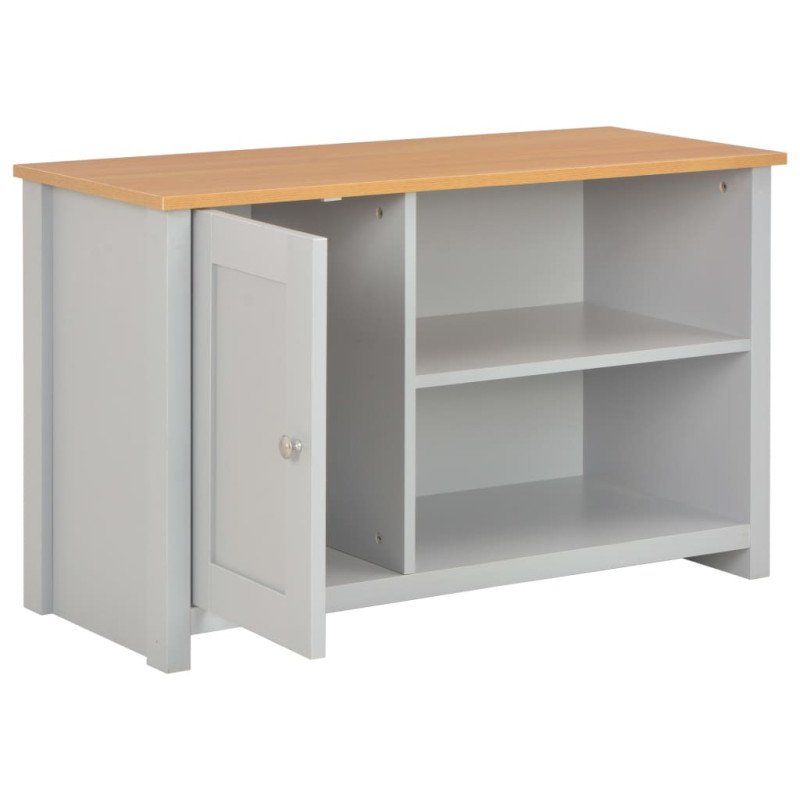 vidaXL TV skrinka sivá 95x39x58 cm