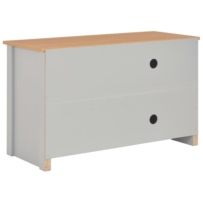 vidaXL TV skrinka sivá 95x39x58 cm