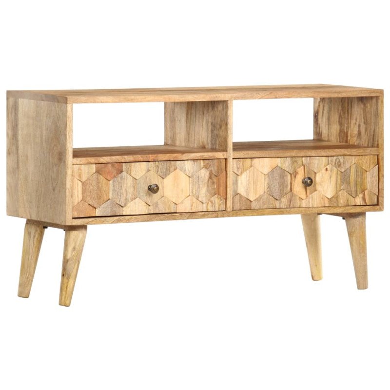 vidaXL TV skrinka 90x30x50 cm masívne mangovníkové drevo vidaXL TV skrinka 90x30x50 cm masívne mangovníkové drevo