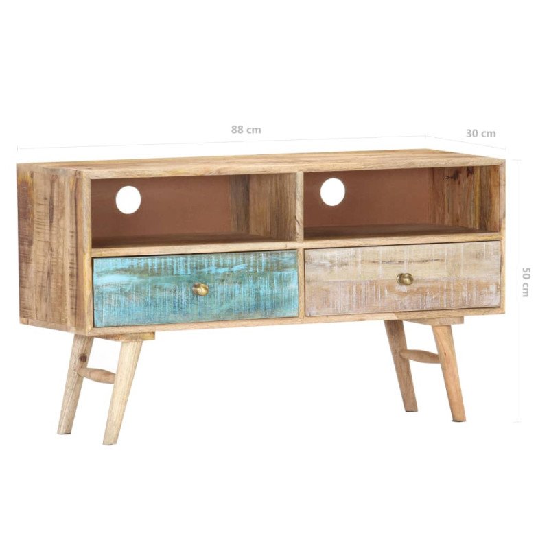 vidaXL TV skrinka 88x30x50 cm mangovníkový masív vidaXL TV skrinka 88x30x50 cm mangovníkový masív