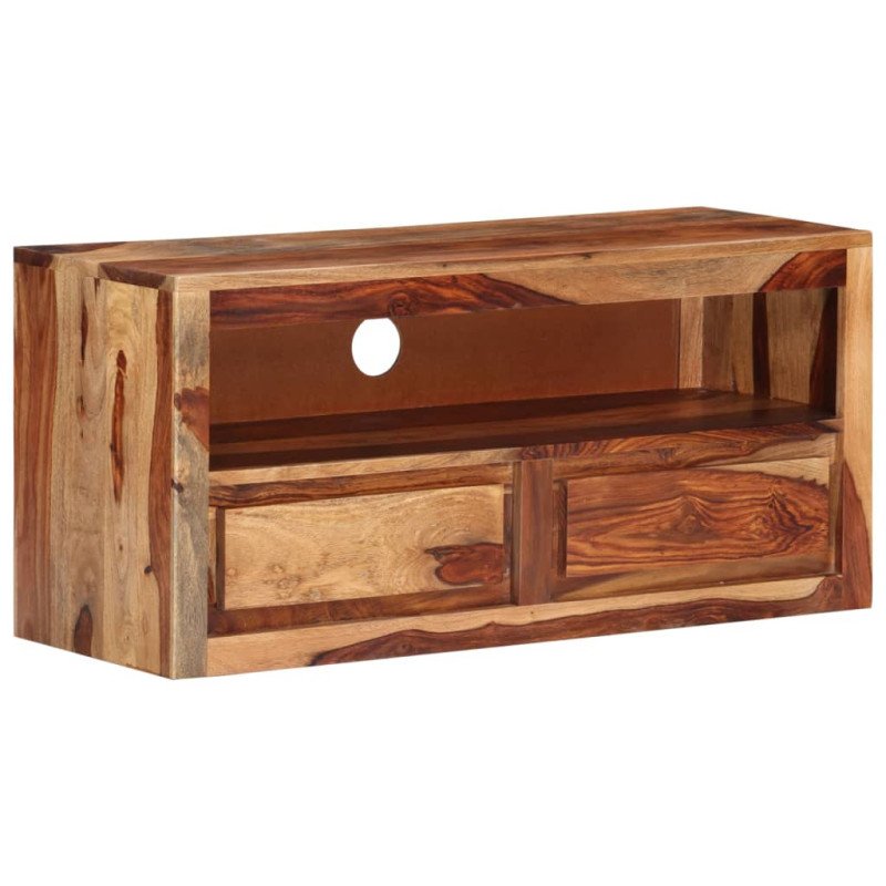 vidaXL TV skrinka 88x30x40 cm sheeshamový masív