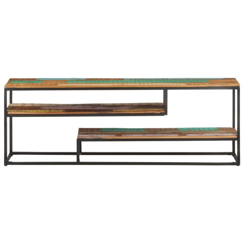 vidaXL TV skrinka 130x30x45 cm masívne recyklované drevo
