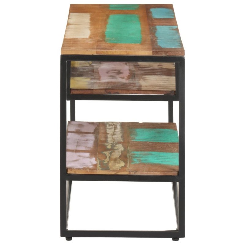 vidaXL TV skrinka 130x30x45 cm masívne recyklované drevo