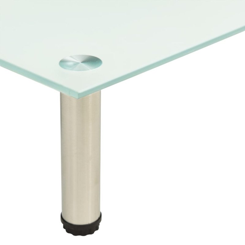 vidaXL TV stolík, matný 60x35x17 cm, tvrdené sklo