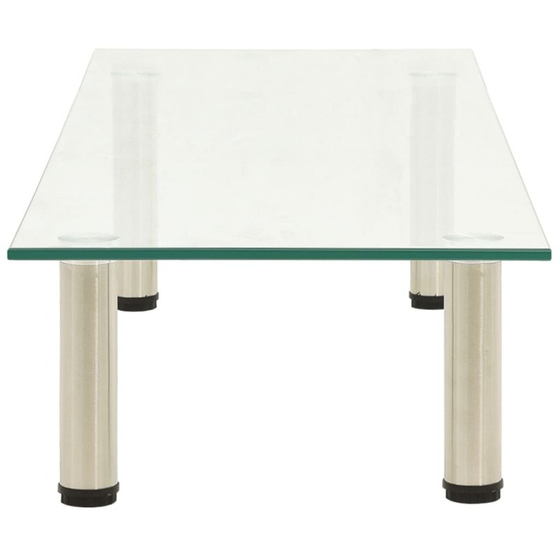 vidaXL TV stolík, priehľadný 100x35x17 cm, tvrdené sklo vidaXL TV stolík, priehľadný 100x35x17 cm, tvrdené sklo