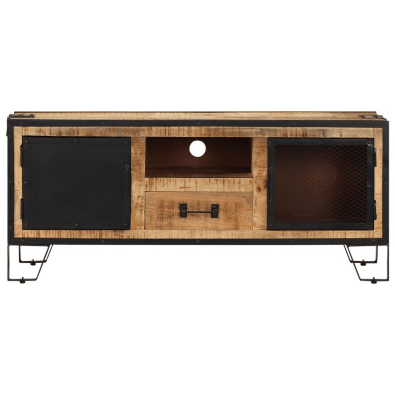 vidaXL TV skrinka 110x31x46 cm surové mangovníkové drevo